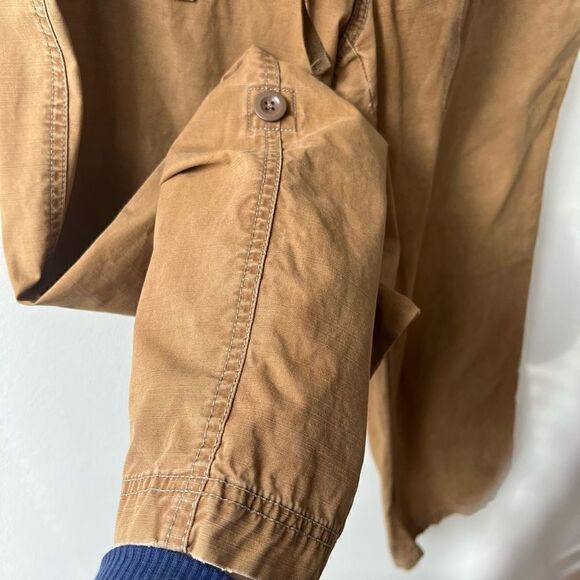 Eddie Bauer Trouser High Rise Button Ankle Adjustable Tab Leg Women's Brown Carg - Picture 11 of 16